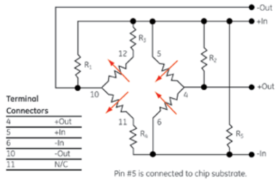 原理图 - Amphenol Advanced Sensors NPH低中压传感器
